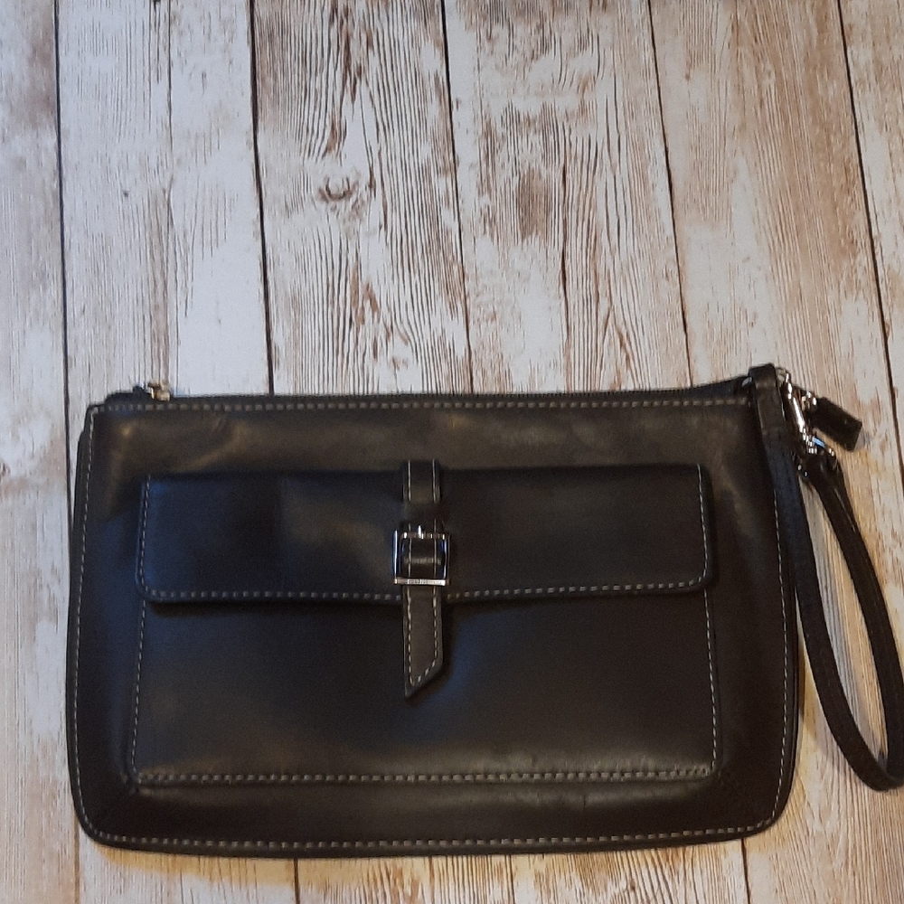 Ann Taylor LOFT Dark Brown Wristlet